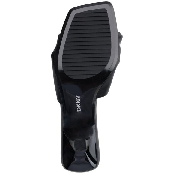 DKNY Womens Jolaine Twist Heel Sandal Mule K1532005 Black 9.5M - Picture 13 of 14